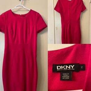 Donna Karan New York fuchsia dress size 2